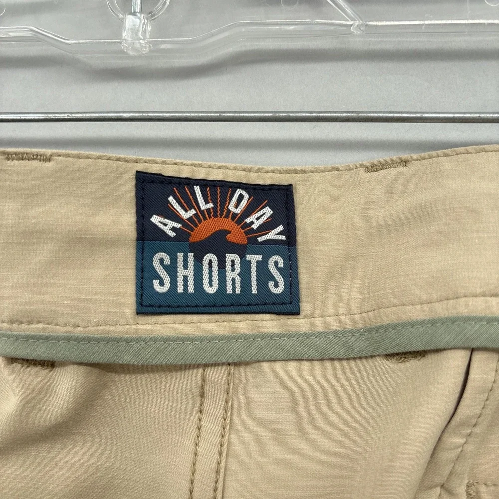 Faherty Shorts Mens 40 Beige All Day Chino Stretch Drawstring 8